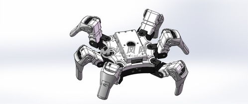 六足機(jī)器人設(shè)計圖